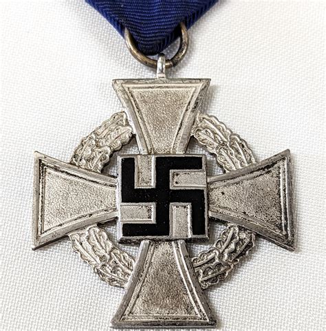 Nazi Germany 25 Year Service Cross Medal Jb Military Antiques