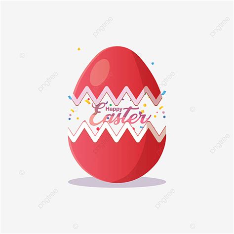 Happy Easter Egg Vector Png Images Happy Easter Daya Broken Red Egg