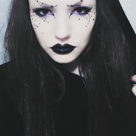 lou von bright constellation witch makeup makeup goth makeup