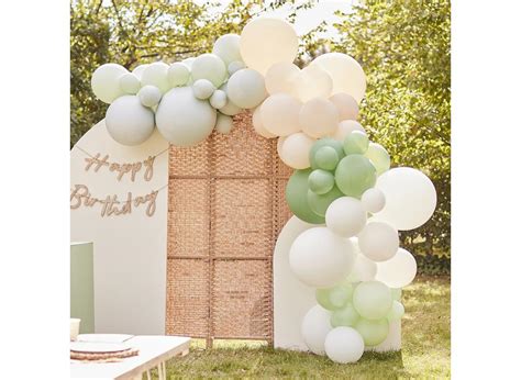 Sage Nude And White Balloon Arch Kit