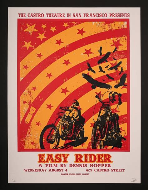 Easy Rider 1969 Us Castro Theatre Poster Current Price £250