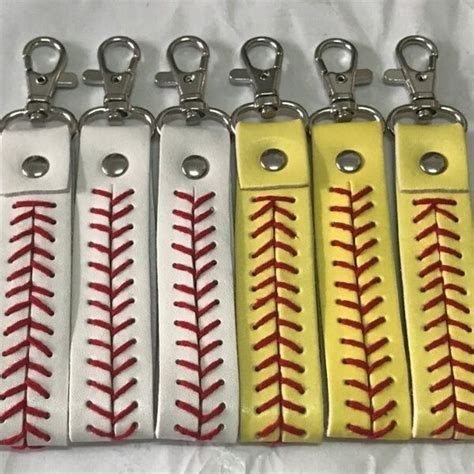 baseball keychain fastpitch softball accessories baseball seam keychains wish softball