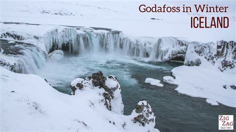 The Waterfall Of Godafoss In Winter Iceland Youtube