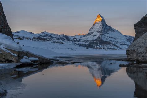 Sunrise At Matterhorn Foto And Bild Landschaft Berge Gipfel Und