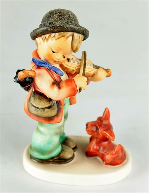 See how rare hummel figurines are valued today. Goebel Hummel #1 PUPPY LOVE German Country Boy & Violin 4 ...