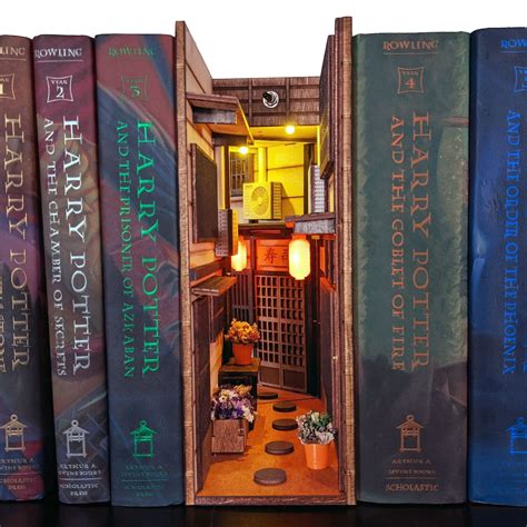 MINIALLEY Japan Booknook Assembled Prebuilt Bookshelf Insert Personalized Gift Alley Book Nook