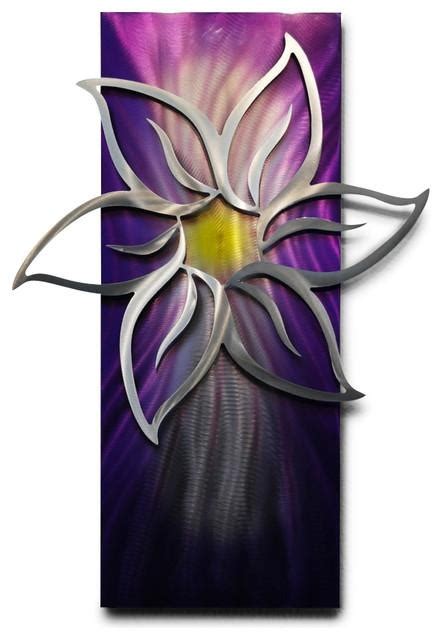 20 The Best Purple Flower Metal Wall Art