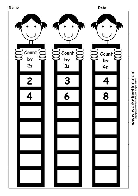 Skip Count By 3 Worksheets