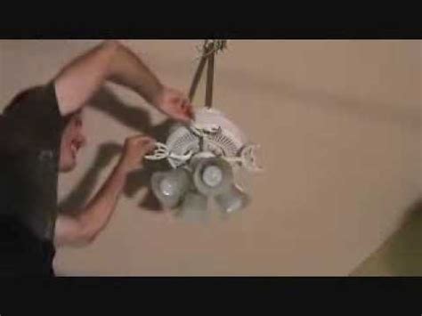 Check to see which blade is most affected by the presence of the clip by decreasing the wobble. Fixing a ceiling fan wobble - YouTube