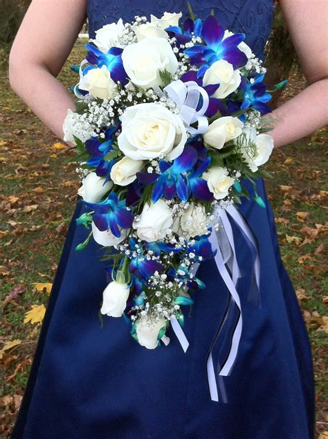 The Enchanted Petal Blue Orchid Bridal Bouquet