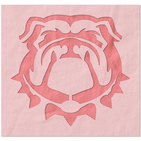 Georgia Bulldogs Mascot Logo Stencil Stencil Stop