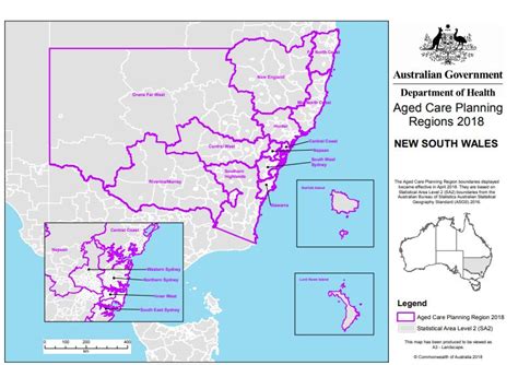 2018 Nsw Aged Care Planning Regions Australian Government Department