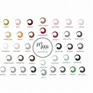 Mixx Colour Chart Vintage And Lace Vintage And Lace