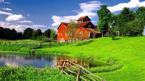 Beautiful Farm House Wallpaper