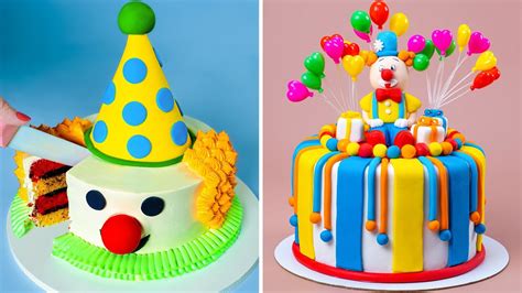 Colorful Circus Clown Cake Decorating Ideas So Yummy Chocolate Cake Recipes Youtube
