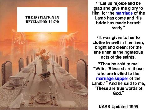 Ppt The Marriage Supper Of The Lamb Powerpoint Presentation Free