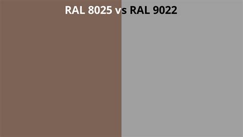 Ral 8025 Vs 9022 Ral Colour Chart Uk
