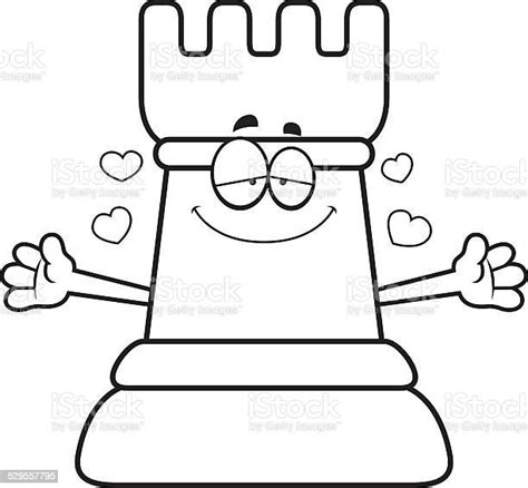 Cartoon Chess Rook Hug Stock Illustration Download Image Now