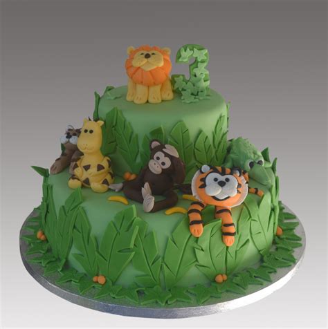 Jungle Wild Animals Cake