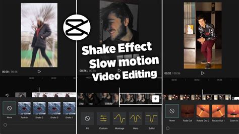 Capcut Shake Effect Slow Fast Motion Video Editing Youtube