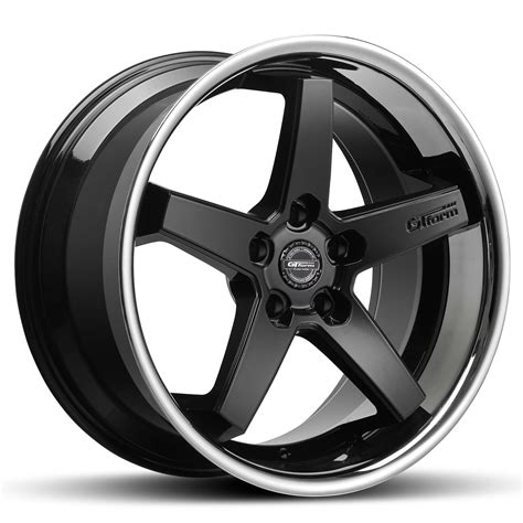 Gt Form Legacy Gloss Black With Chrome Lip 20x85 5x120 Wheel And Tyre