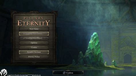 Ps4 Loading Save Games On Menu Screen Pillars Of Eternity Technical