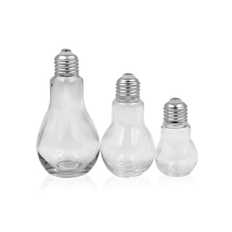 Wholesale Light Bulb Shape Glass Jar Glass Bulb Jar With Lid High