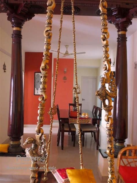 Traditional Indian Decor Swing And Pillars Indian Decor