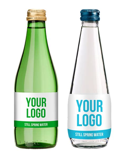 Branded Still Water Glass Bottle 330 Ml With Full Colour Label 540