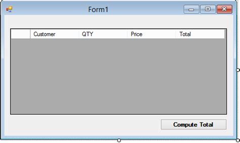 How To Add Footer Row In Datagridview With Total In A Column In Vb Net