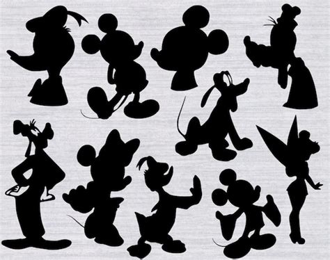 Disney Silhouettes SVG files Disney svg files Mickey Mouse
