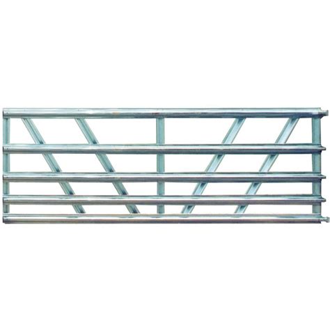Farmaster Utility 6 Ft X 50 In 5 Panel Galvanized Gate 42151068 The