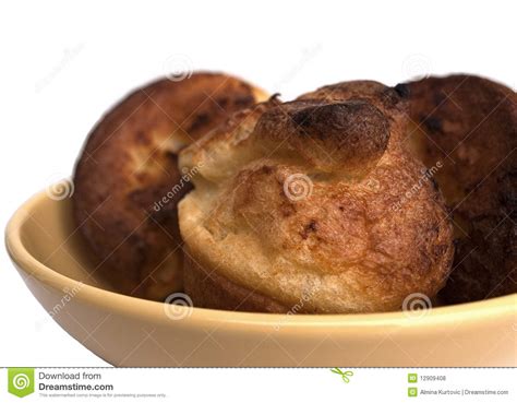 Yorkshire Pudding In Bowl Stock Photo Image Of Pudding 12909408