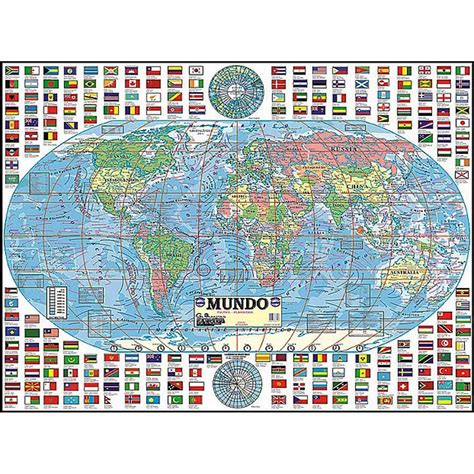 Mapa Mundi 2022 Político Escolar 90x120 Glomapas Livraria Barão