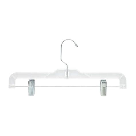 Honey Can Do Clear Plastic Hangers 12 Pack Hng 09024 The Home Depot