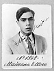 The best portrait of Ettore Majorana, when 23. Reproduction forbidden ...