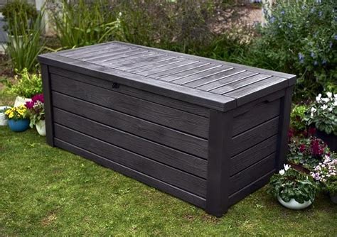 Keter Westwood 150 Gallon Resin Deck Box Lawngardenscape