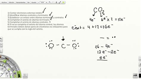 Método Para Hacer Estructuras De Lewis Ejemplo De La Molécula De Co2
