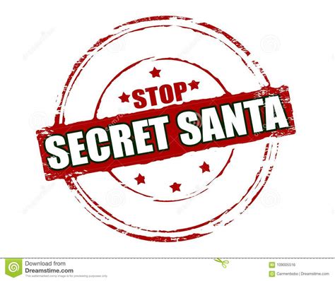 Secret Santa Stock Illustration Illustration Of Grungy 109005516