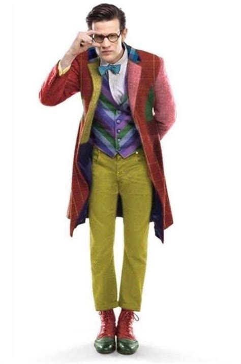 The Eleventh Doctor Wearing The Sixth Doctors Clothes Id Say It