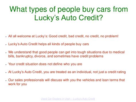 Dec 20, 2020 · dealers are required by the federal trade commission, or ftc, to display this in used cars that are for sale. Used Car Dealers in Salt Lake City - Lucky's Auto Credit