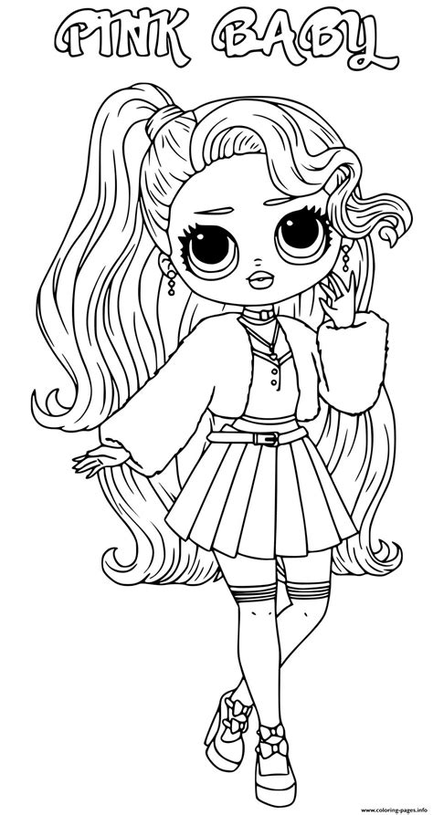 You can print the coloring page lol from our website or buy sets for creativity lol surprise. Pink Baby Lol Omg Coloring Pages Printable