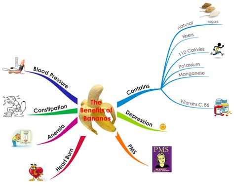 The Health Benefits Of Bananas Imindmap Mind Map Template Biggerplate