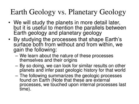 Geology Vs Geography
