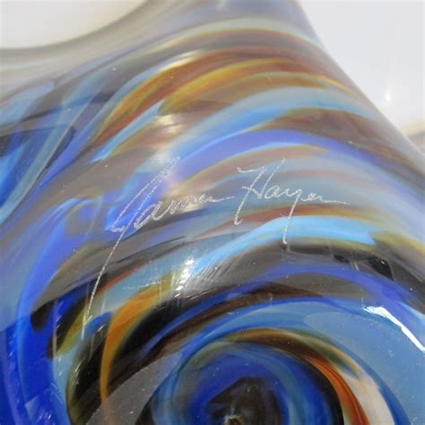 James Hayes Signed Art Glass Bowl