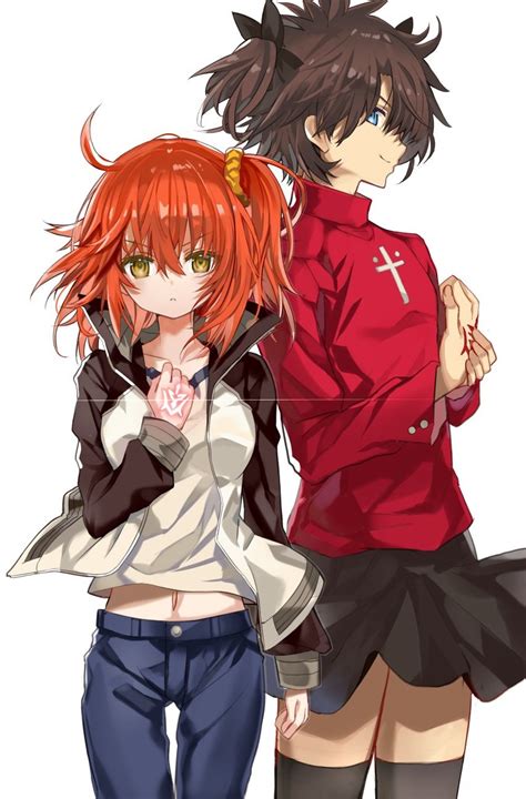 Fujimaru Ritsuka Fujimaru Ritsuka Tohsaka Rin And Emiya Shirou Fate And More Drawn By