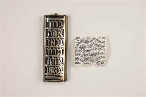 Mezuzah Case And Scroll The Magnes Collection Of Jewish Art And Life