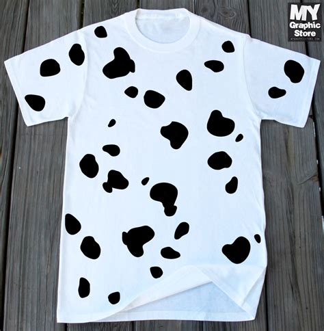 Dalmatian Print T Shirt Animal Dalmatian Dog Print Tee Printed