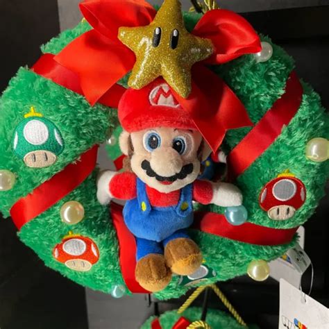 Usj Mario Christmas Wreath Super Nintendo World Limited Universal Japan