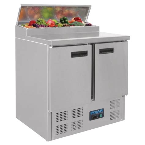 Polar Refrigerated Pizza And Salad Prep Counter 254ltr G604 N
